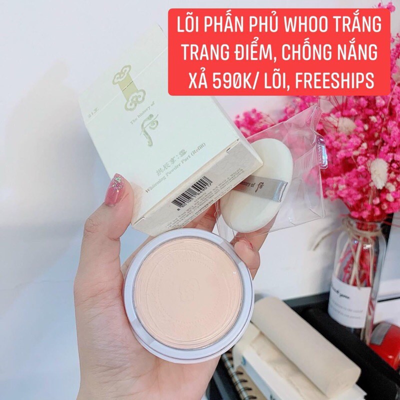 Lõi phấn phủ  whoo trắng