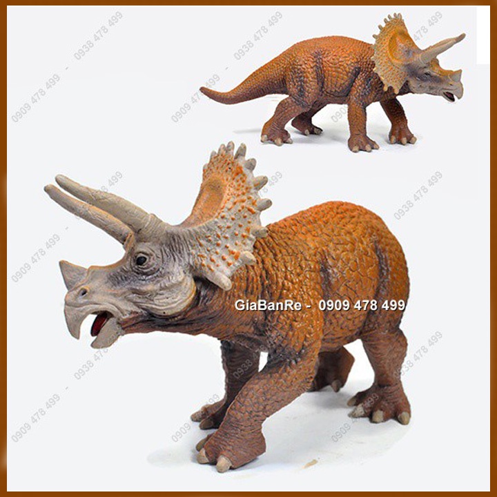 Mô Hình Khủng Long Tê Giác 3 Sừng Triceraptor - Nâu - 7736.5