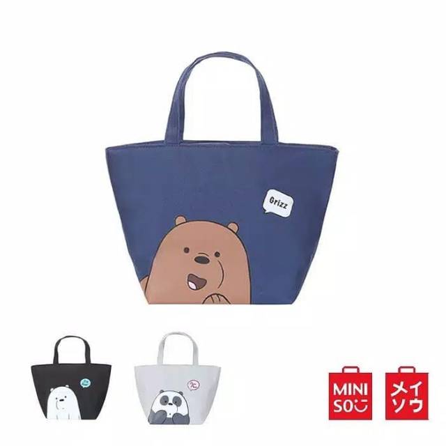 Miniso Túi Đựng Hộp Cơm Trưa Thiết Kế Xinh Xắn Tiện Dụng