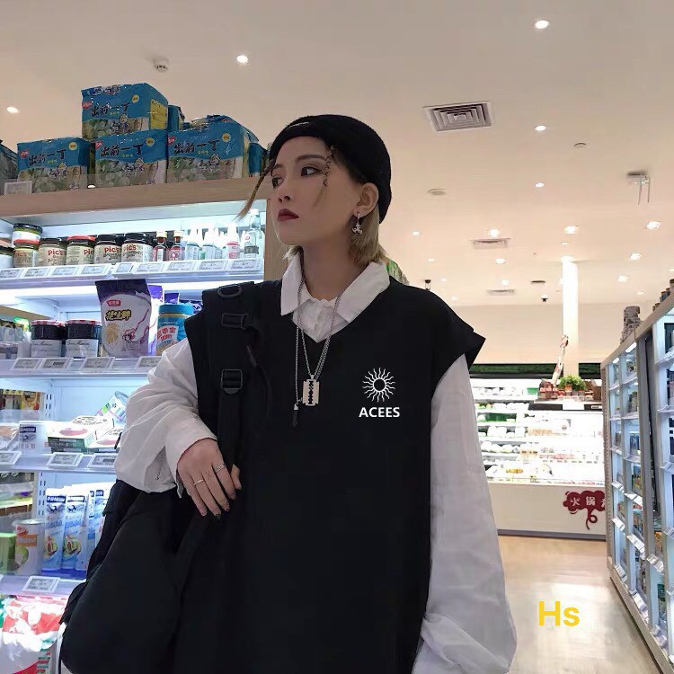 [Mã APWARN20 hoàn 20k xu đơn 0đ] Unisex Áo Gile Nam Nữ Đẹp Oversize ACEES | BigBuy360 - bigbuy360.vn