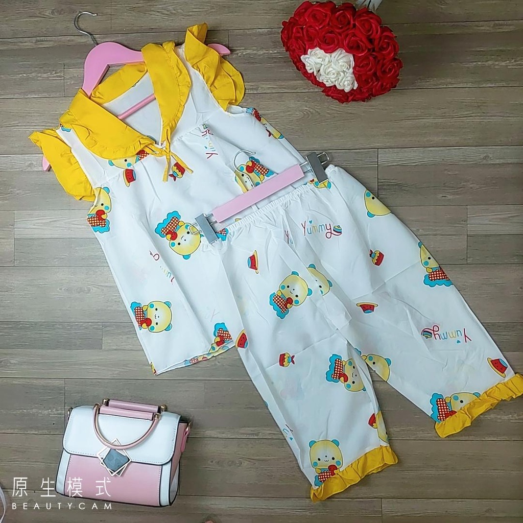 ❌ MẪU HOT❌❌ Đồ bộ  lửng mặc nhà, đồ bộ tiểu thư xinh xắn , kute , dễ thương chipchip90  M00118