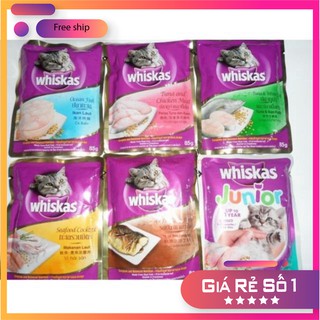 Pate WHISKAS Cho Mèo Con Whiskas Junior Tuna 85g