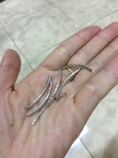 Charm ống bạc Mic vòng