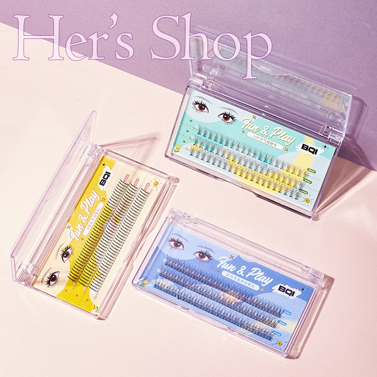 Mi Giả Tách Sợi Tự Nhiên Nhiều Kiểu Dáng Tặng Bộ Keo Dán Mi - Mi Giả Chùm Tự Nối Tại Nhà