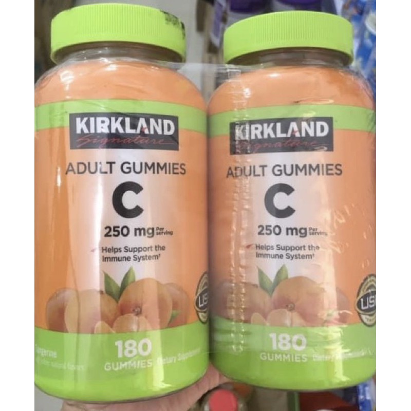 Kẹo dẻo Kirkland Signature Vitamin C 250mg Adult Gummies 180 viên[2022]