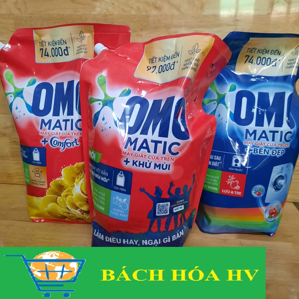 Nước giặt OMO túi 3.6 - 3.9kg - BACH HOA HV