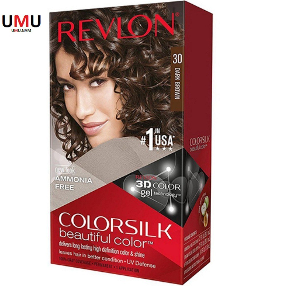 Thuốc Nhuộm Tóc Số 30 Nâu Sẫm Revlon Colorsilk.