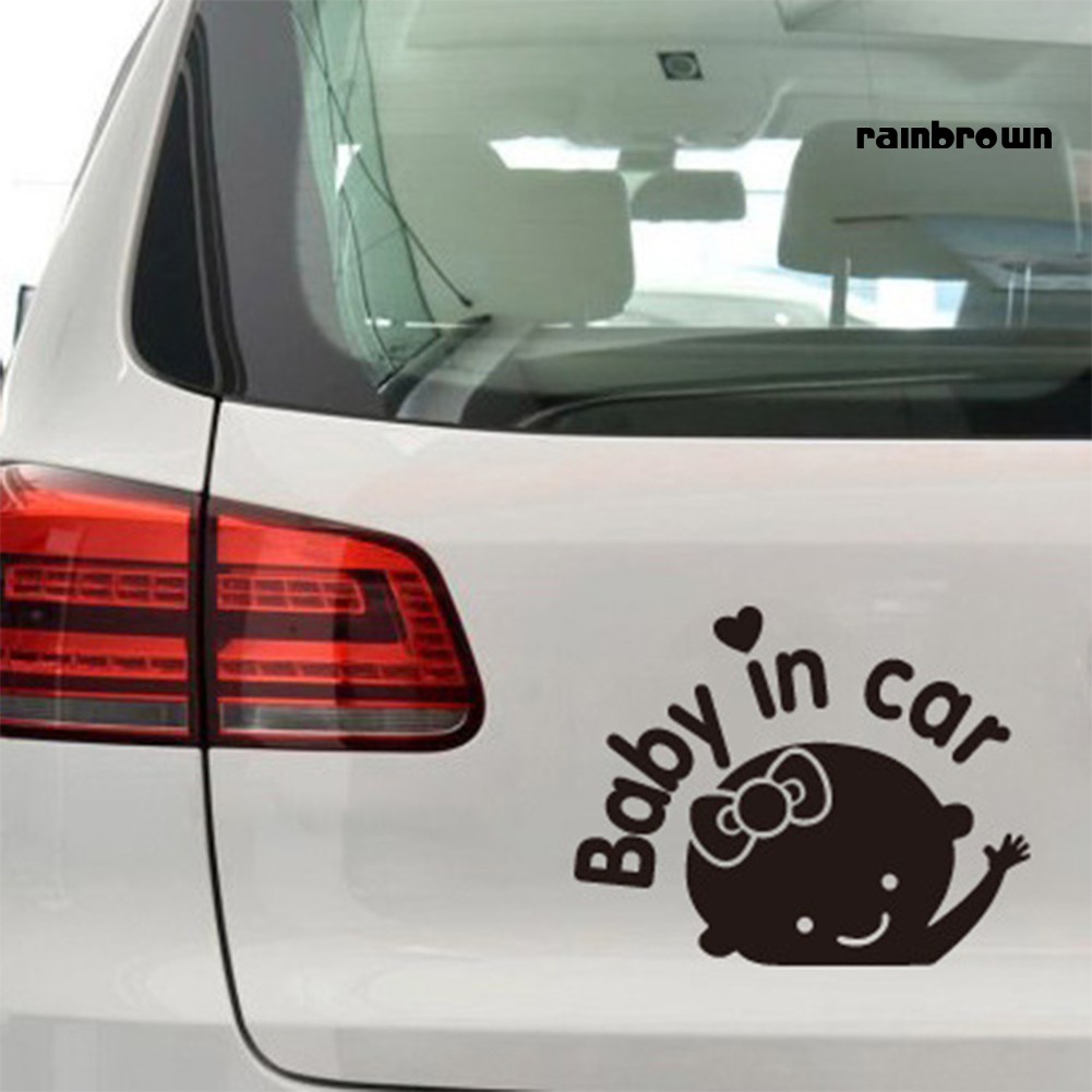 Nhãn dán xe hơi hình chữ baby in car