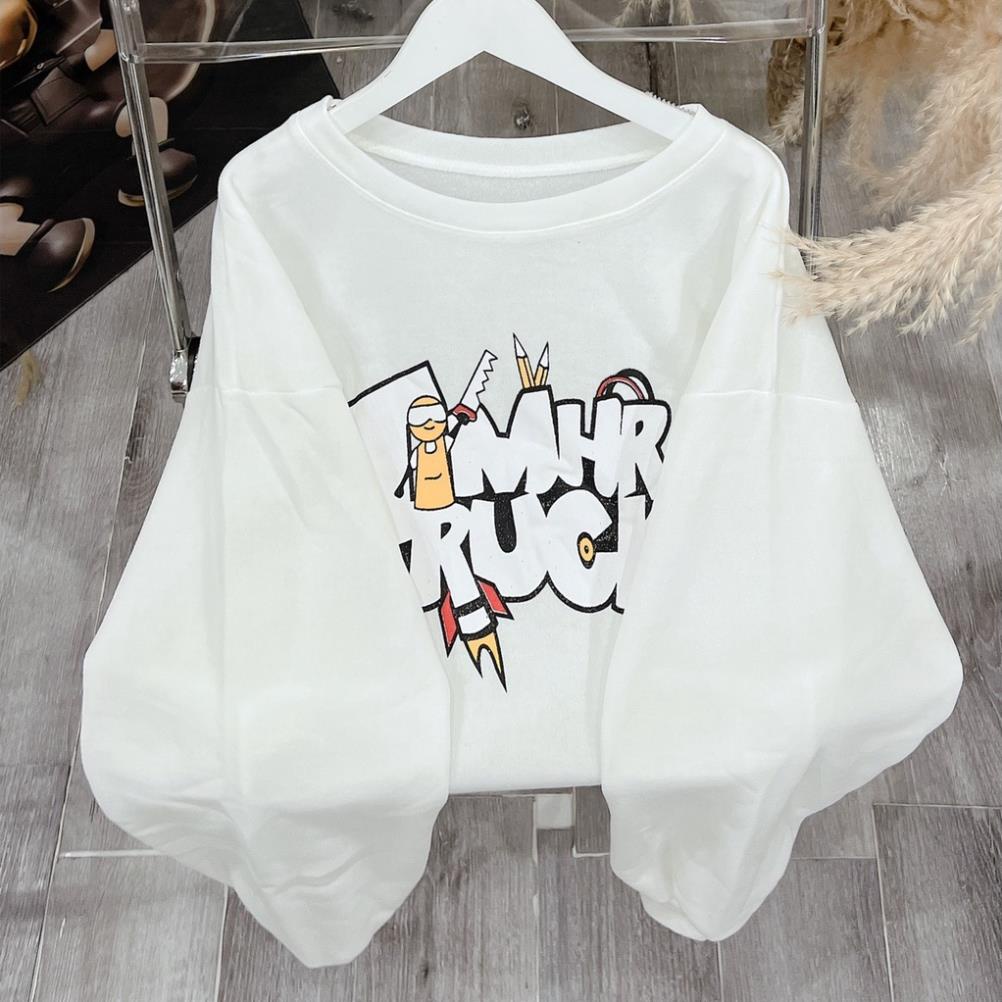 Áo Sweater Nam Nữ Dài Tay Dáng Rộng In Hoại Tiết Timhr Basic FormTo