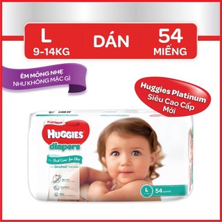 Tã dán/ Bỉm dán Huggies Platinum  M64/L54