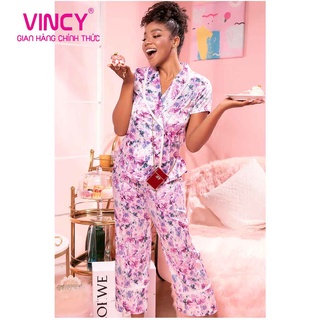 Bộ đồ satin dài nữ vincy thoáng mát bsd040w11