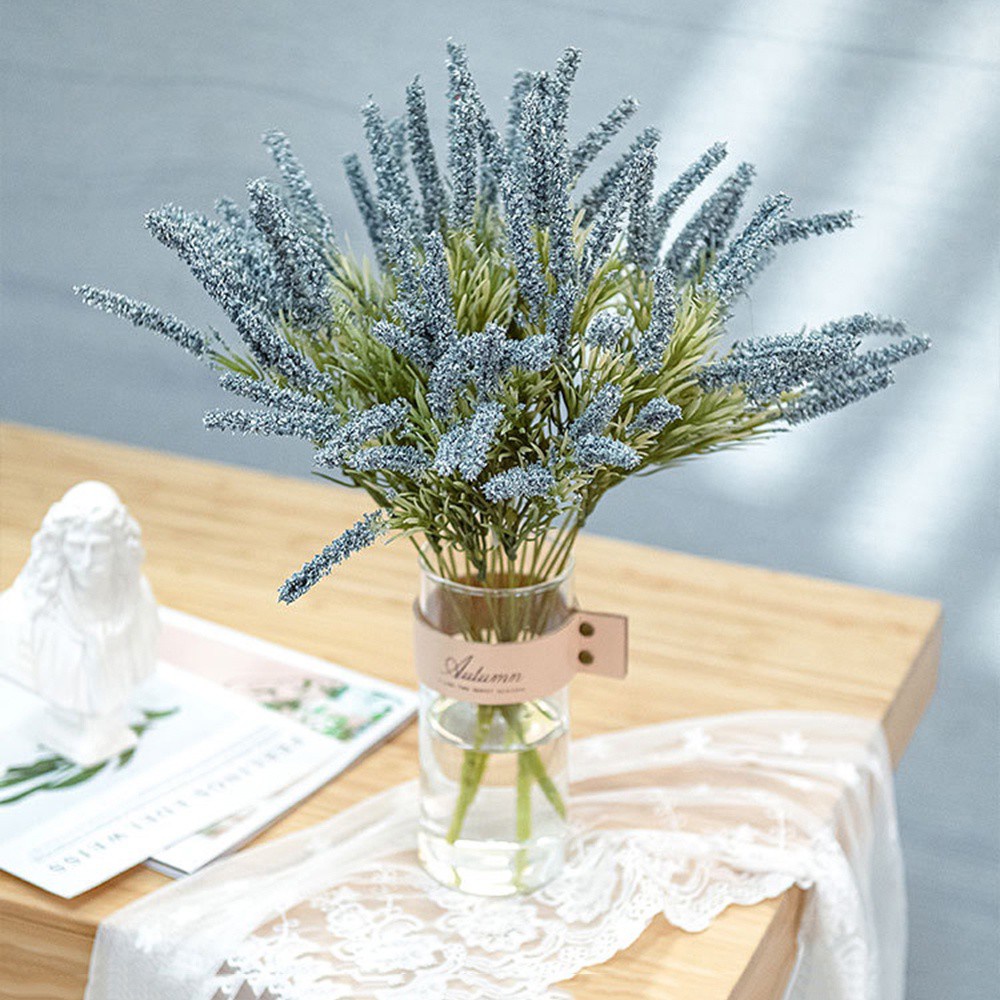 Bó hoa oải hương nhân tạo bằng xốp nhiều màu lãng mạn trang trí nhà cửa/ tiệc cưới/ làm đạo cụ chụp ảnh