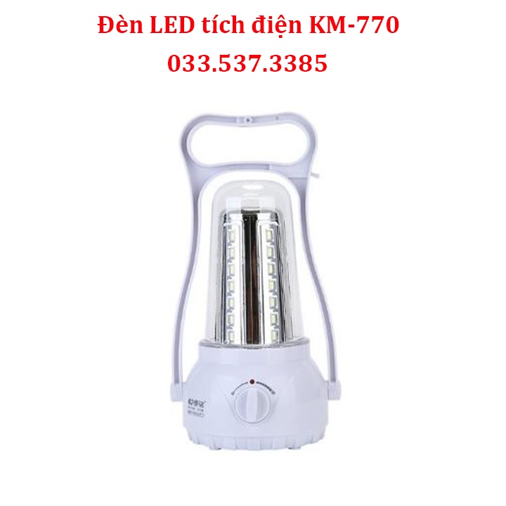 Đèn pin led tích điện, đèn pin xách tay KM 770