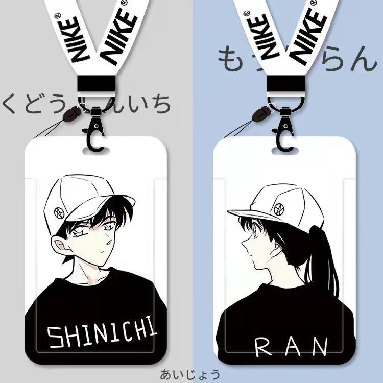 Dây Đeo Thẻ Học Sinh/Thẻ Hình Nhân Vật Conan/Xe Buýt/Phiên Bản Ngang