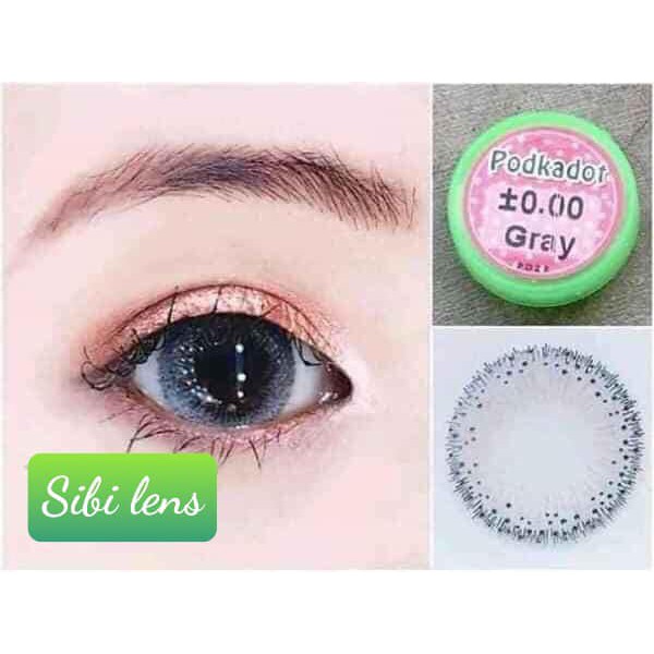 Lens Podkadot Gray - Lens Chuẩn Thái - Cam Kết Chính Hãng