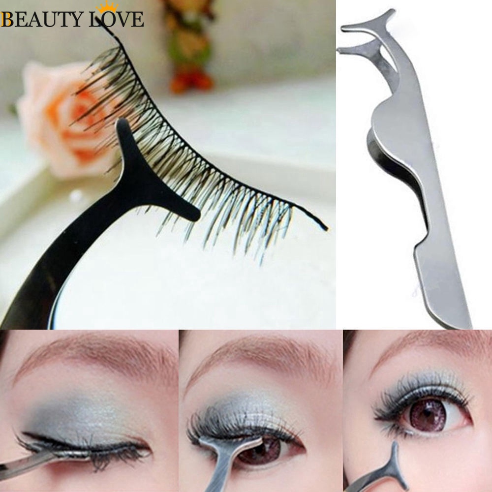 Bộ Nhíp Gắn Mi Giả Bằng Thép Không Gỉ Đa Năng