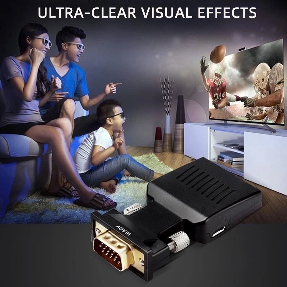Bộ ChuyểN VGA Sang HDMI HD 1080P Cho PC / Laptop / MáY ChiếU / HDTV