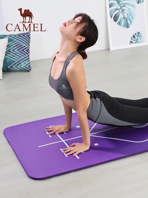 Thảm định tuyến chuyên dụng tập Yoga hiệu Camel Auth 100%