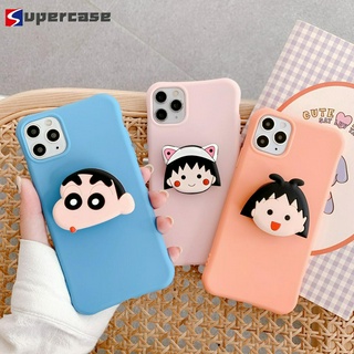 Ốp Điện Thoại Mềm Có Giá Đỡ Hình Shin-chan Maruko Cho OPPO Reno 3 Pro 4G ACE 2Z 2F Z 2 5G Find X2 Pro Realme 5 5i 6i C3 X C1