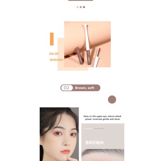 Mascara Trang Điểm Lông Mi Màu Nâu Đen Chống Nước Lâu Trôi Hiệu NOVO | BigBuy360 - bigbuy360.vn