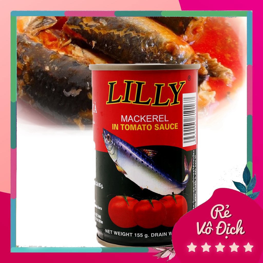 [ ĐẬM ĐÀ VỊ THÁI ] 01 Hộp 155gr Cá nục sốt cà Lilly , Hạn sử dụng 24 tháng.