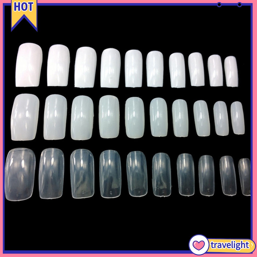 500 Móng Tay Giả Bằng Nhựa Acrylic