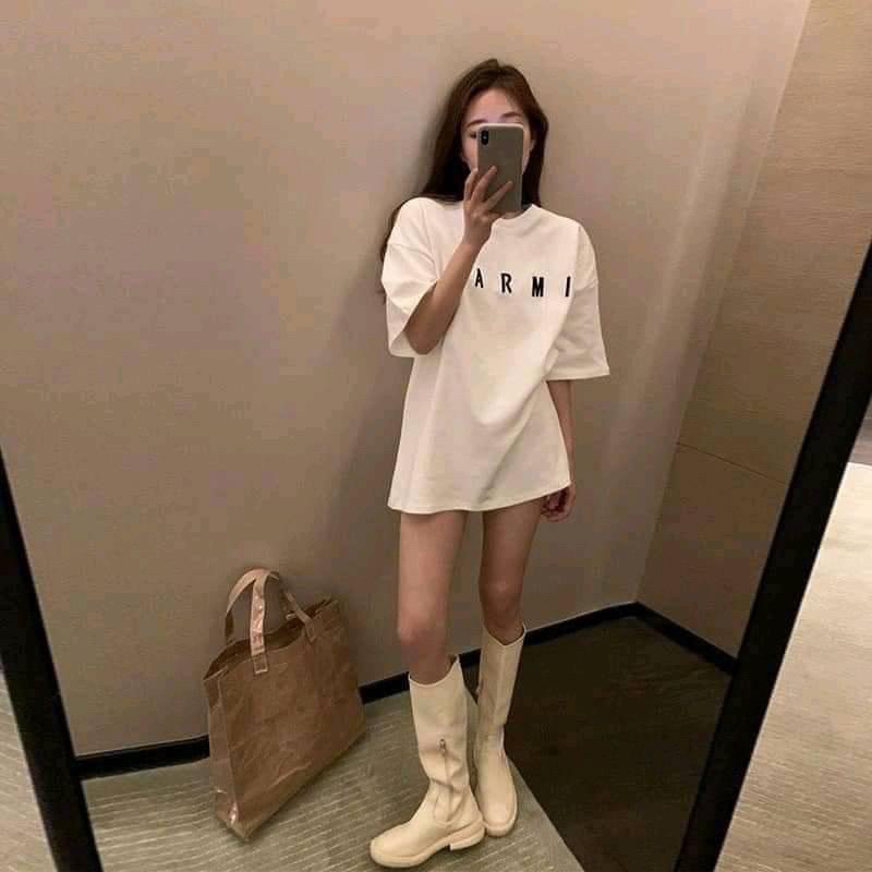 áo thun tay lỡ unisex narmi