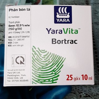 5 gói Phân Bón Tăng Đậu Qủa, Bortrac Phân bón lá Chống rụng hoa & Trái non - 5 gói bortrac