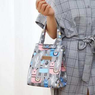 Túi Đựng Cơm Giữ Nhiệt Hoạ Tiết Tropical Vải Oxford Chống Thấm Nước.#TGNL4902