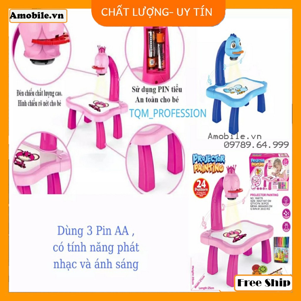 [FREESHIP] Bộ bàn có đèn chiếu tập vẽ HÀNG CAO CẤP/ Tặng Cọ Tô Màu kiêm bàn học đa năng cho bé