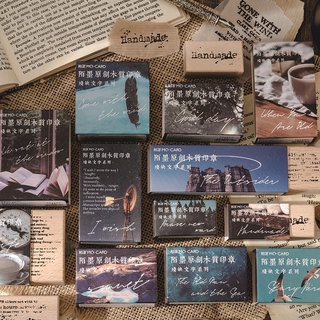 1 Con Dấu Gỗ In Chữ Phong Cách Vintage Độc Đáo Trang Trí Sổ Tay Diy