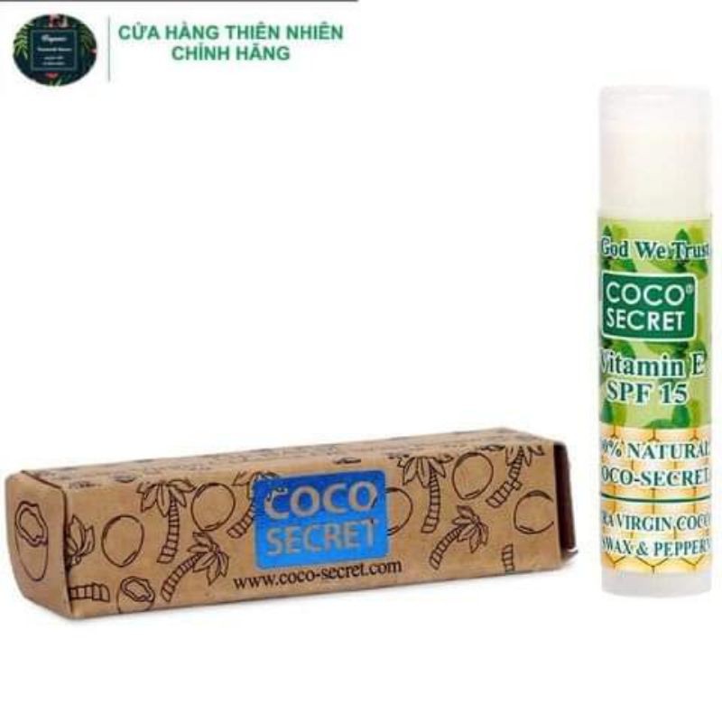 Son dưỡng môi 100% thiên nhiên coco-secret - son dưỡng môi dầu dừa sáp ong | BigBuy360 - bigbuy360.vn