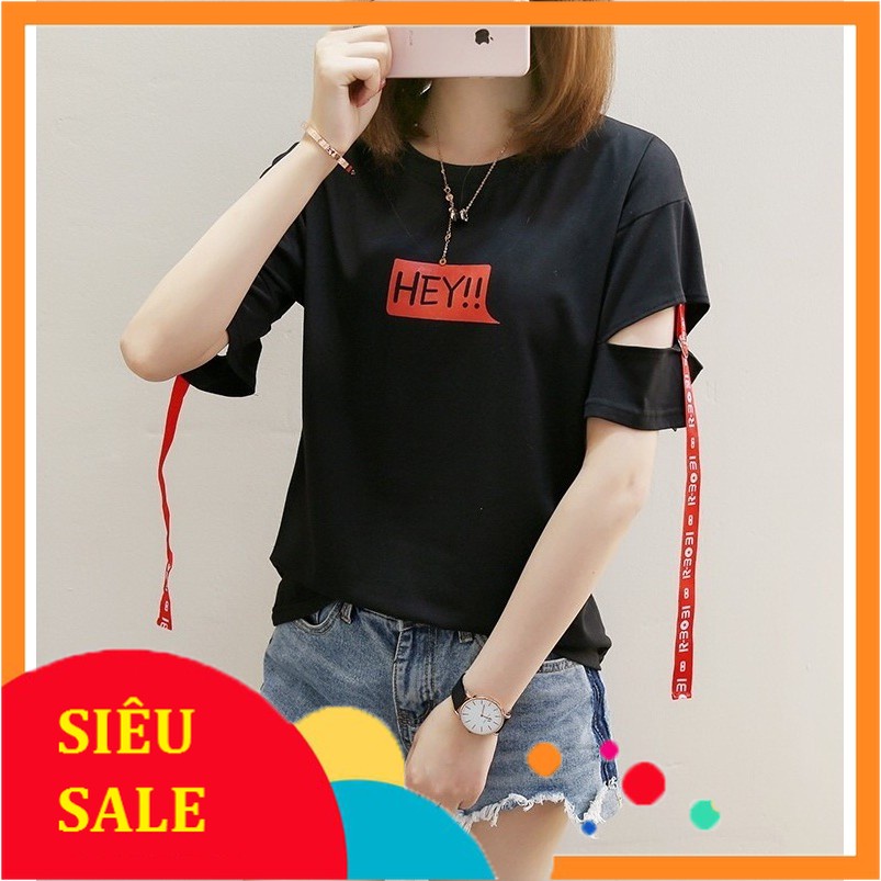 Áo Thun Cotton Tay Lỡ Hey Thiết Kế Số 1