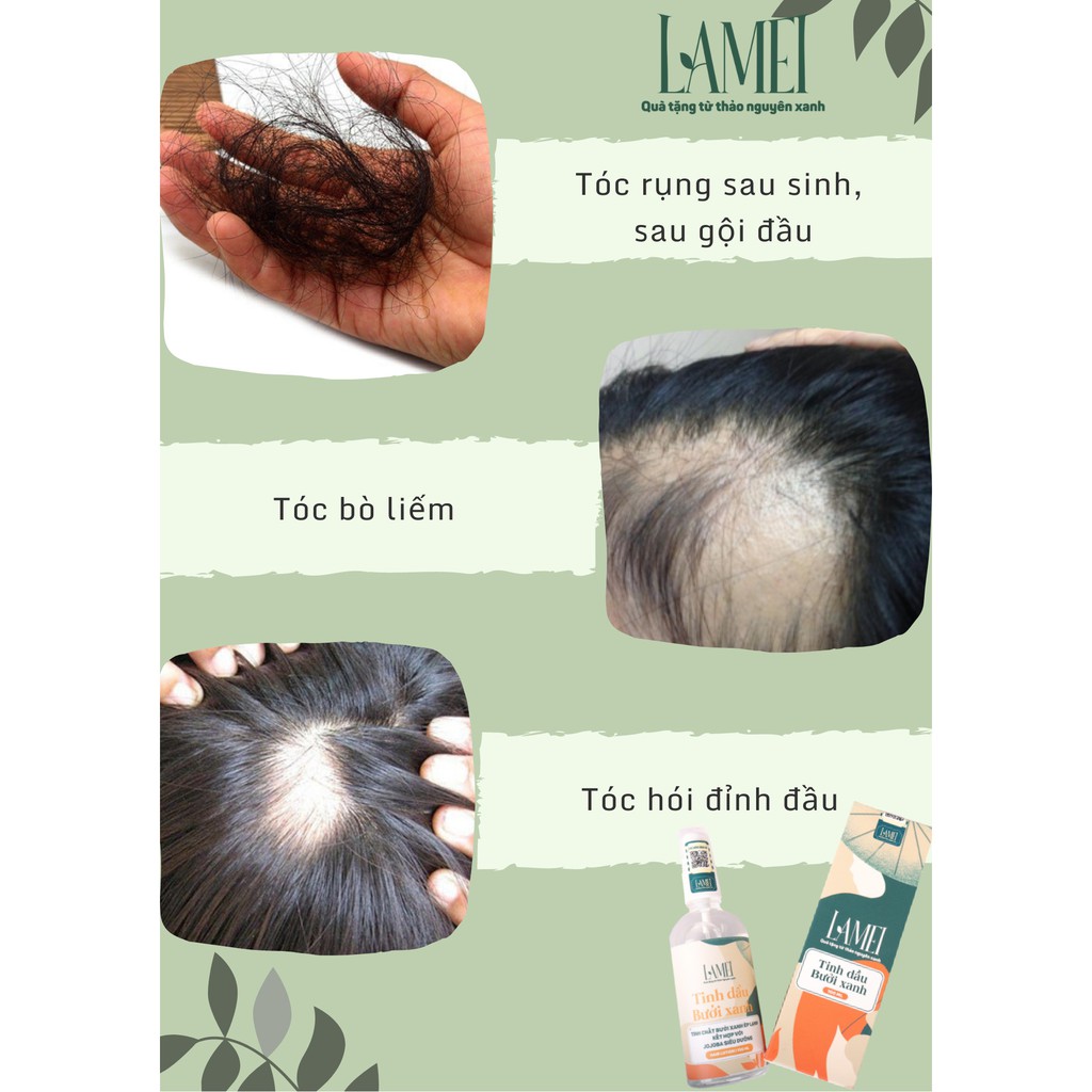 [SIÊU KÍCH MỌC TÓC ] Tinh dầu bưởi xanh Lamei, đậm đặc tinh dầu vỏ bưởi, vitamin B5, đẩy nhanh quá trình mọc tóc con | BigBuy360 - bigbuy360.vn