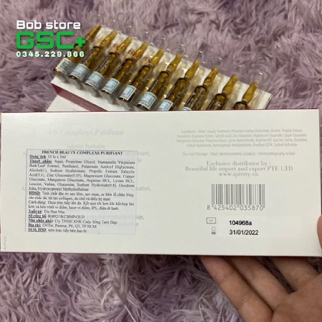 FRENCH BEAUTY | TẾ BÀO GỐC MƠ SẸO | CHÍNH HÃNG 1 ống