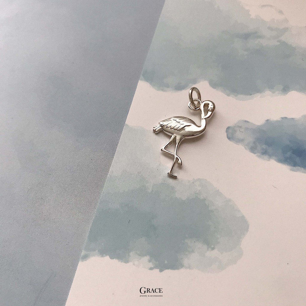 Charm bạc Grace - Flamingo