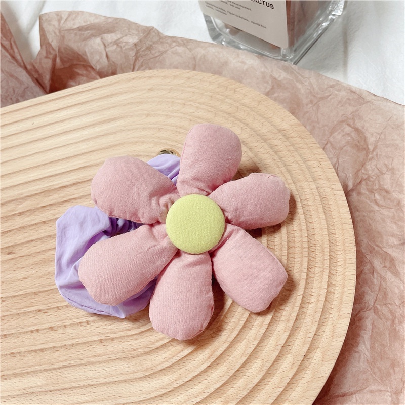 Dây buộc tóc hình hoa ngọt ngào dễ thương phong cách Hàn Quốc