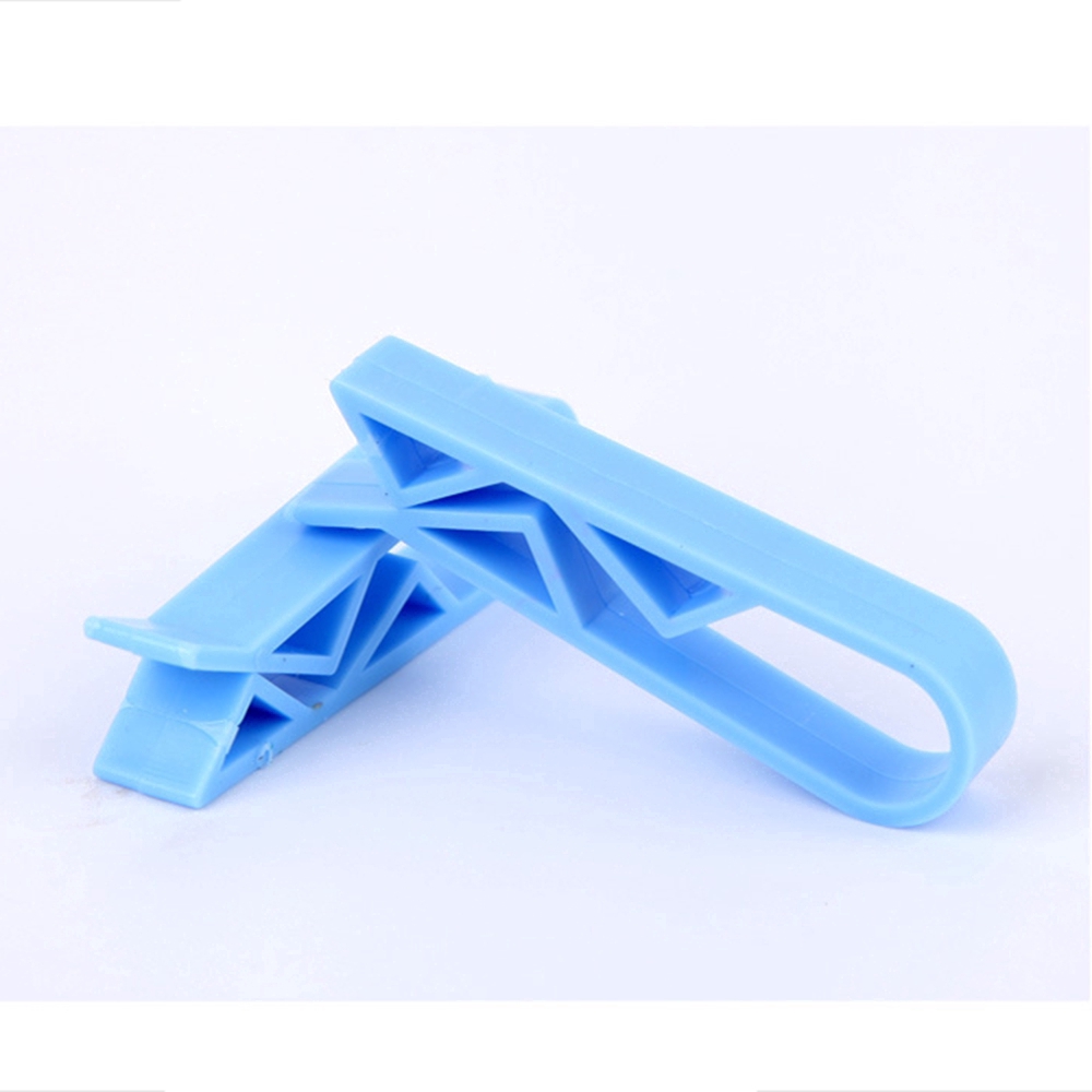 Set 2 kẹp nhựa nhám cố định túi rác trong thùng tiện dụng