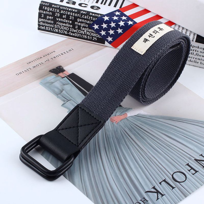 Thắt lưng canvas đơn giản phong cách Hàn Quốc