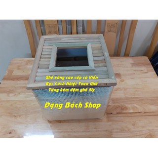 Ghế Tre Có Viền Cao Cấp Xông Vùng Kín bọc cách nhiệt kèm đệm ghế ( không xô )