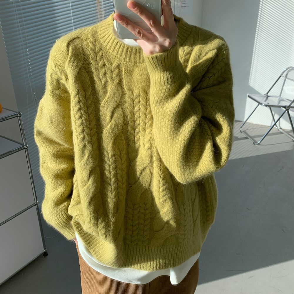 Áo Len Tay Dài Màu Sắc Thời Trang Hàn Quốc Cho Nữ