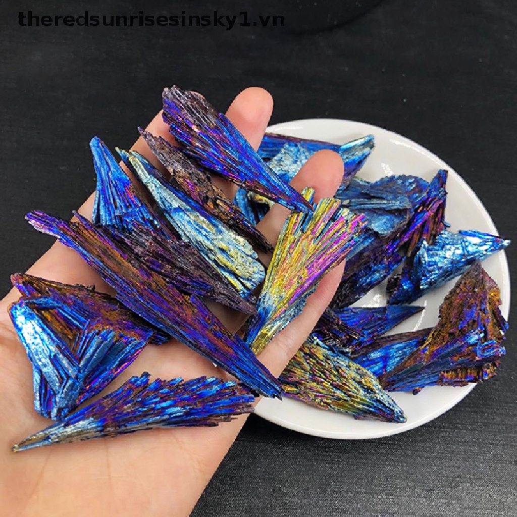 Đá pha lê Tourmaline tự nhiên màu xanh dương và đen 1.vn