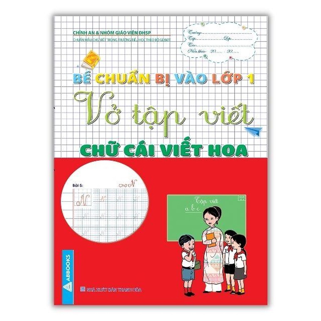 Sách - Combo Bé Chuẩn Bị Vào Lớp 1: Vở Tập Viết Nét Cơ Bản, Chữ Số, Chữ Cái Viết Thường, Chữ Cái Viết Hoa (4 Cuốn)