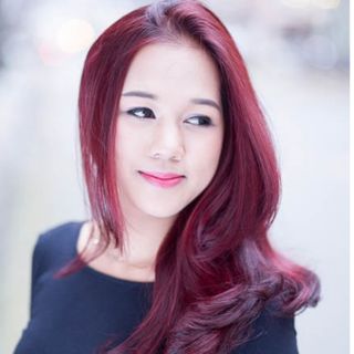 Thuốc nhuộm tóc màu đỏ hồng đào tặng kèm oxy trợ nhuộm và bao tay xốp