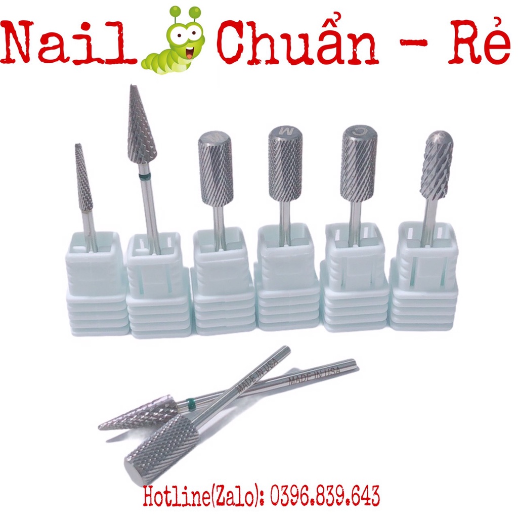 Đầu Mài Mỹ TiTan  Phá Gel, Phá Bột, Mài Phom, Mài Da Mài Khóe- Đầu Mài Không Nóng, Không Xước Da