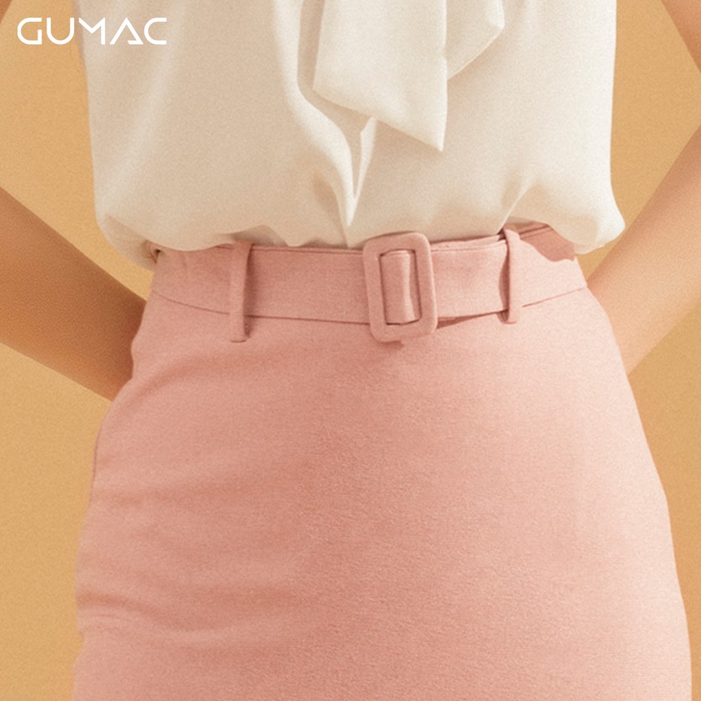 [Mã WABRGUSBD2 giảm 10% tối đa 50k đơn từ 250k] Chân váy phối phụ kiện VA729 GUMAC | BigBuy360 - bigbuy360.vn