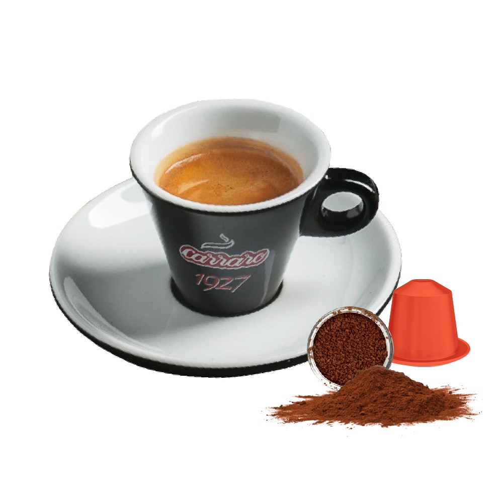 Cà phê viên nén Carraro Primo Mattino - Nhập khẩu từ Ý - Tương thích với máy capsule Nespresso
