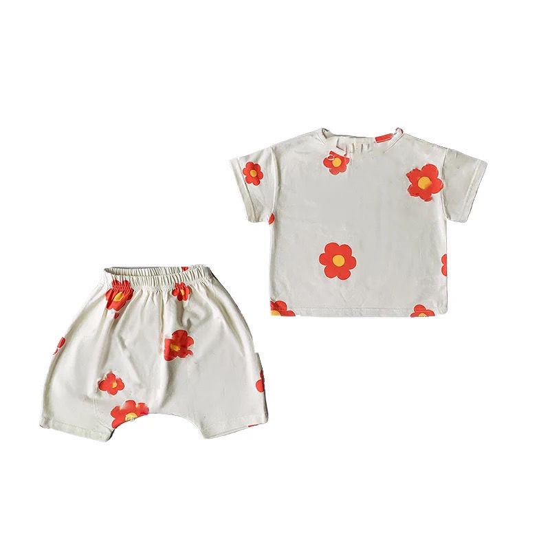 Bộ Đồ Ngủ Tay Ngắn Dễ Thương Thoải Mái Thời Trang Mùa Hè Cho Bé Gái 5