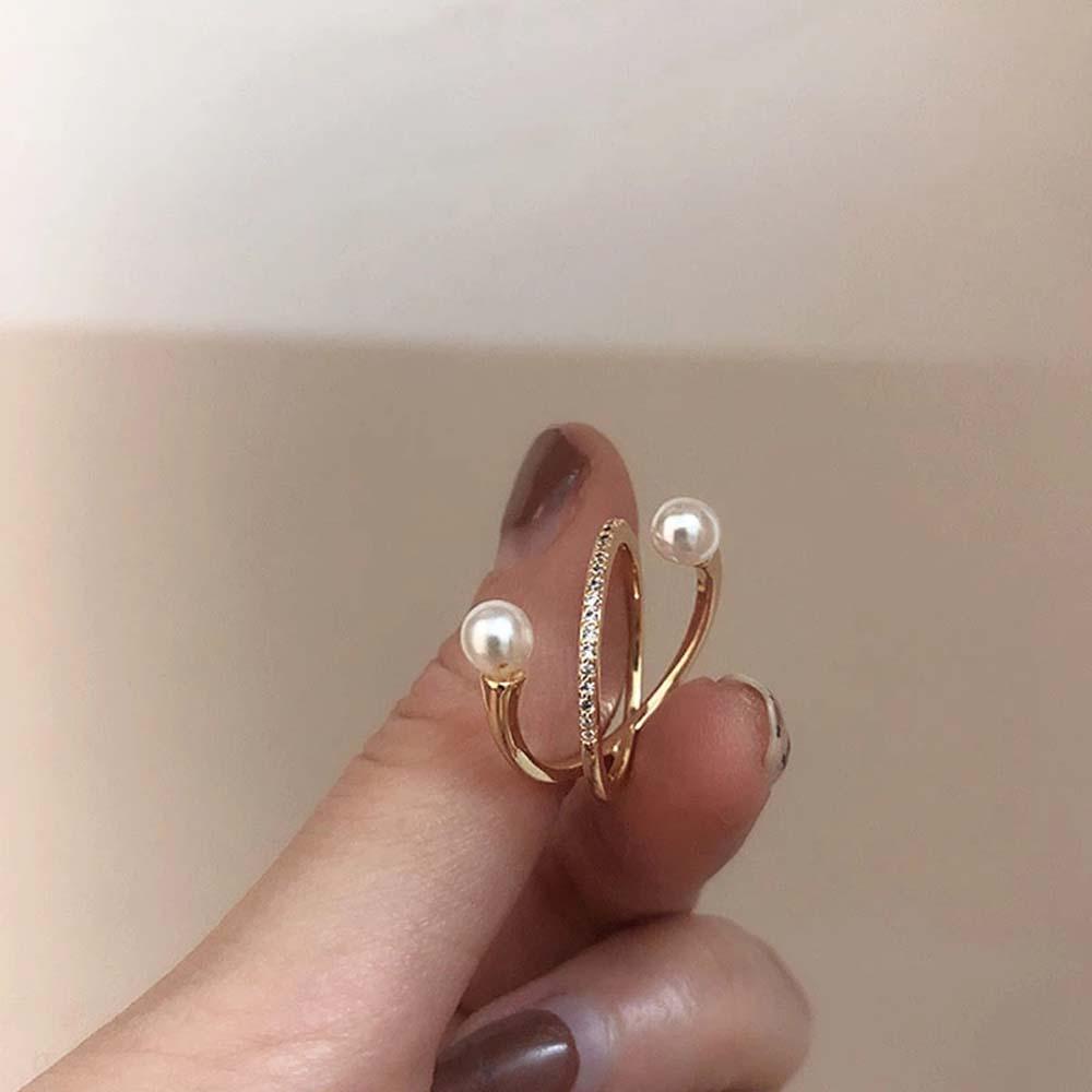 Nhẫn Đeo Tay Đính Ngọc Trai Thời Trang Hàn Quốc