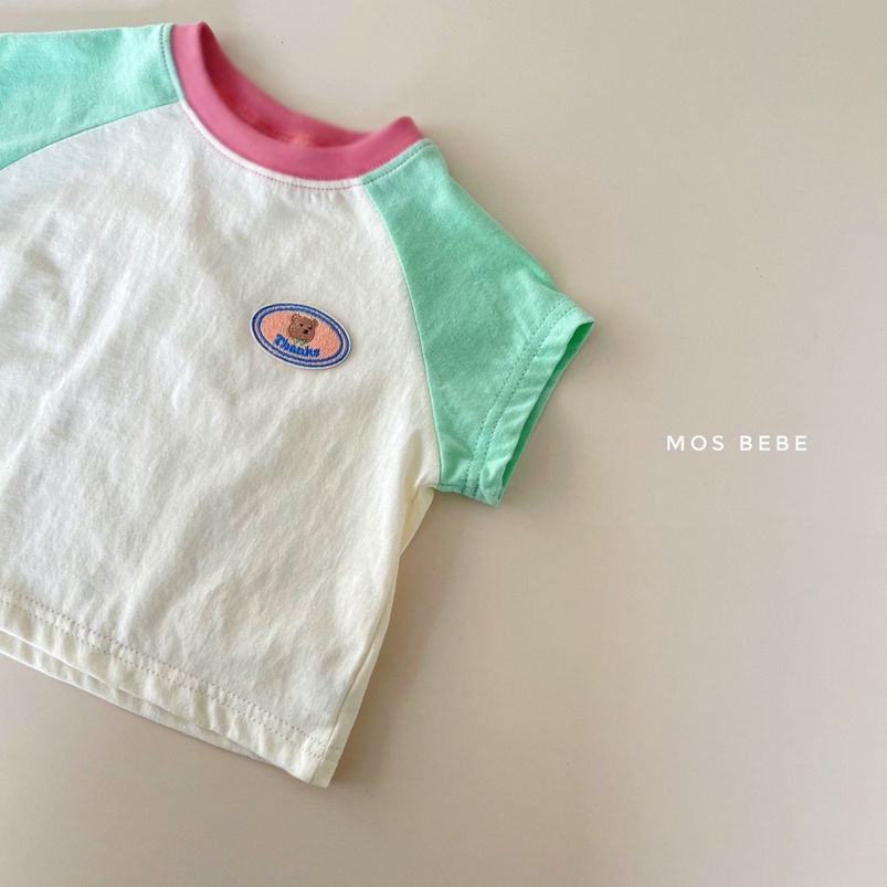 [Babycat] Hàng Có Sẵn Set Áo Thun Cotton Ngắn Tay + Quần Short Màu Sắc Tương Phản Phong Cách Hàn Quốc Nhật Bản Mùa Hè Cho Nam Và Nữ